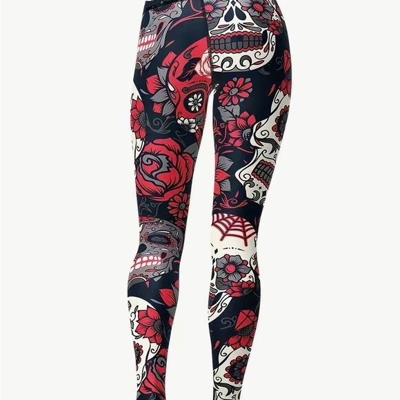 New Skull Leggings Yoga Pants - Picture 2 of 4